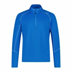 Pile mezza zip Softech uomo con cuciture a vista