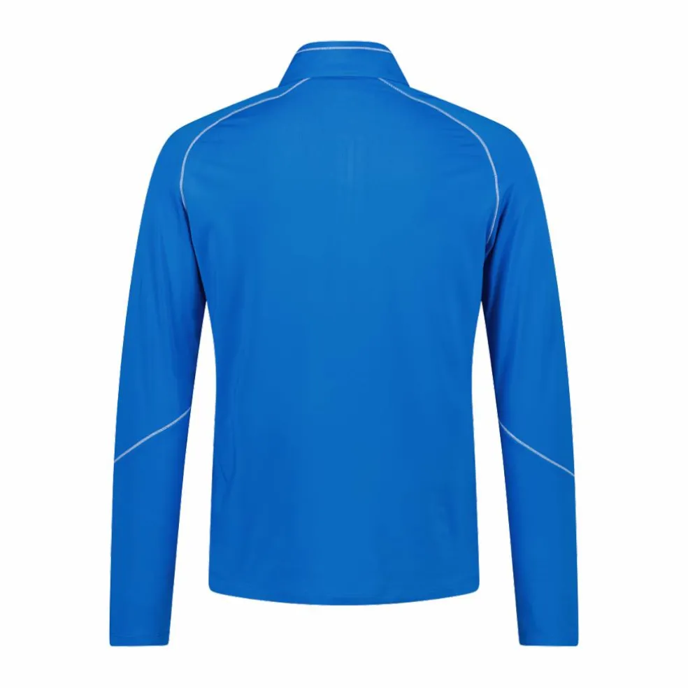 Pile mezza zip Softech uomo con cuciture a vista