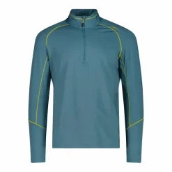 Pile mezza zip Softech uomo con cuciture a vista