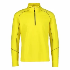 Pile mezza zip Softech uomo con cuciture a vista