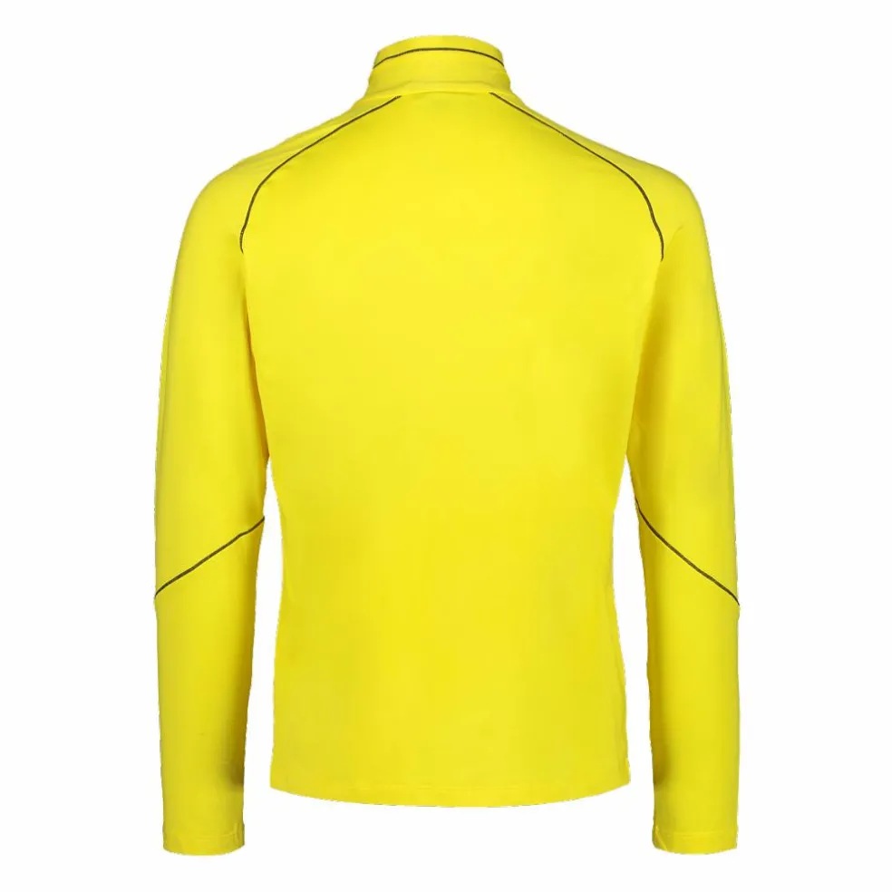 Pile mezza zip Softech uomo con cuciture a vista