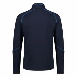 Pile mezza zip Softech uomo con cuciture a vista