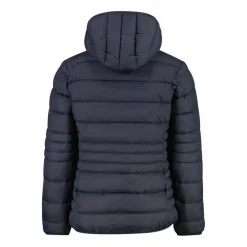 Piumino da bambina con cappuccio taffeta