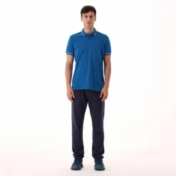 Polo da uomo in poliestere elasticizzato