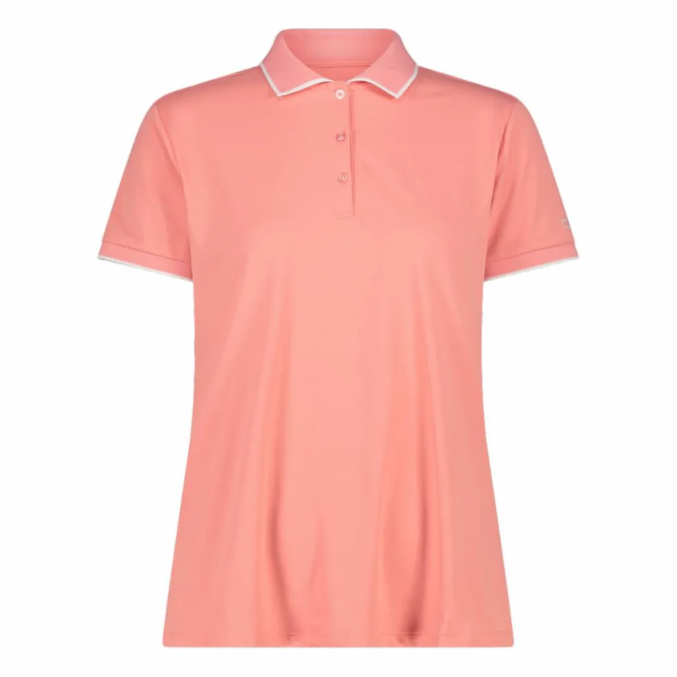 Polo donna in stretch piquet
