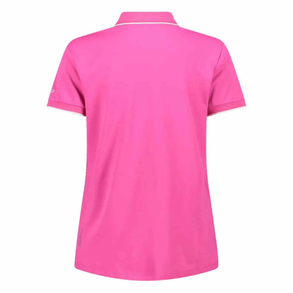 Polo donna in stretch piquet