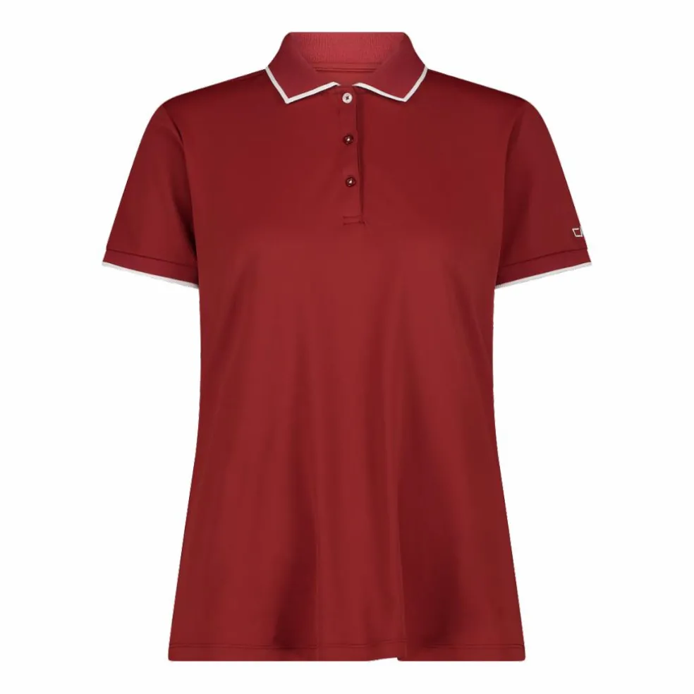 Polo donna in stretch piquet