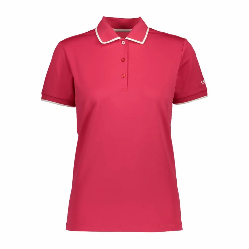 Polo donna in stretch piquet