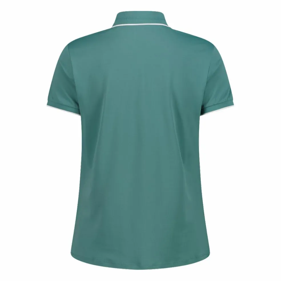 Polo donna in stretch piquet