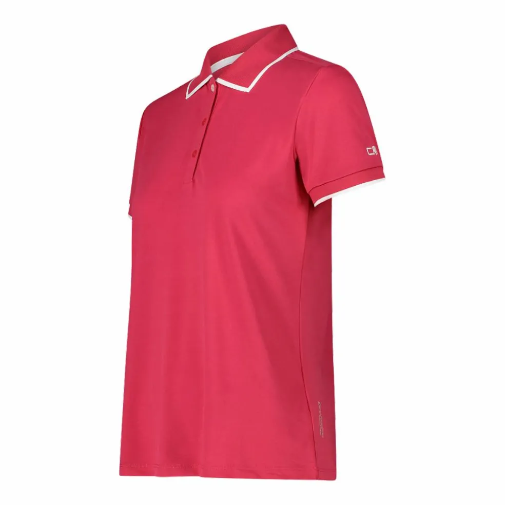 Polo donna in stretch piquet