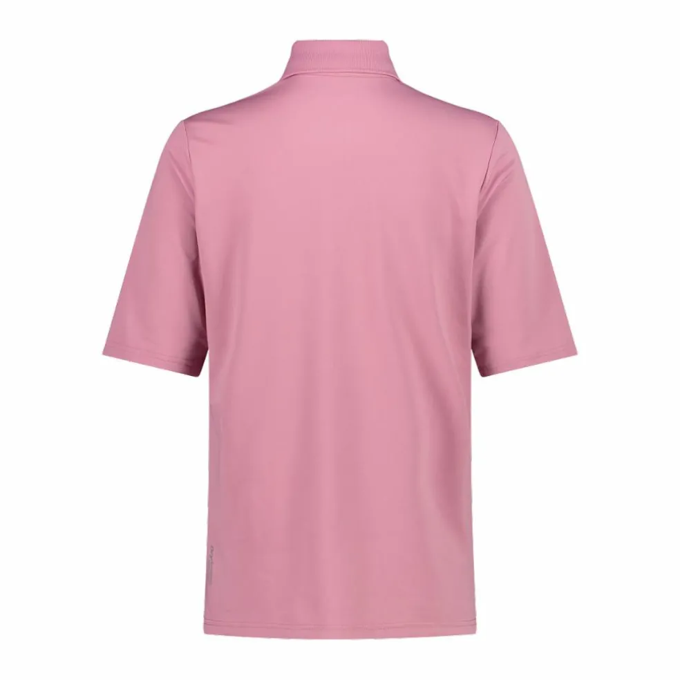 Polo in piquet stretch tinta unita da donna