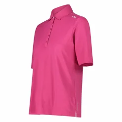 Polo in piquet stretch tinta unita da donna