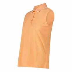 Polo senza maniche donna in stretch piquet