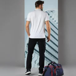 Polo uomo in stretch polyester e modal