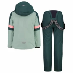 Set sci da bambina in twill