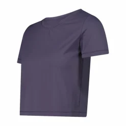 Top maniche corte da donna in stretch polyamide