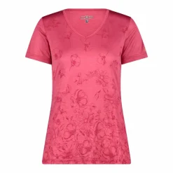 T-shirt collo largo in light jersey da donna