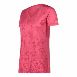 T-shirt collo largo in light jersey da donna