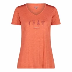 T-shirt collo largo in light jersey da donna