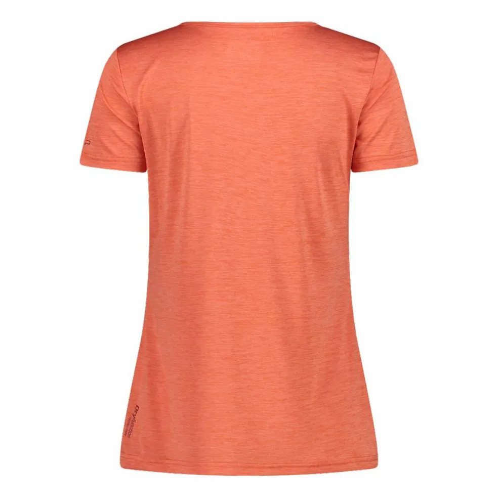 T-shirt collo largo in light jersey da donna