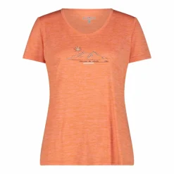 T-shirt collo largo in light jersey da donna