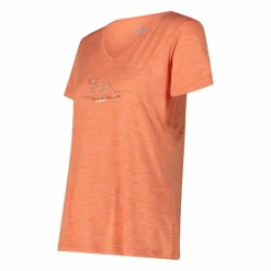 T-shirt collo largo in light jersey da donna