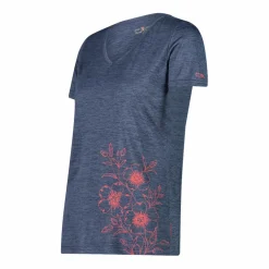 T-shirt collo largo in light jersey da donna
