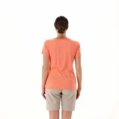 T-shirt collo largo in light jersey da donna