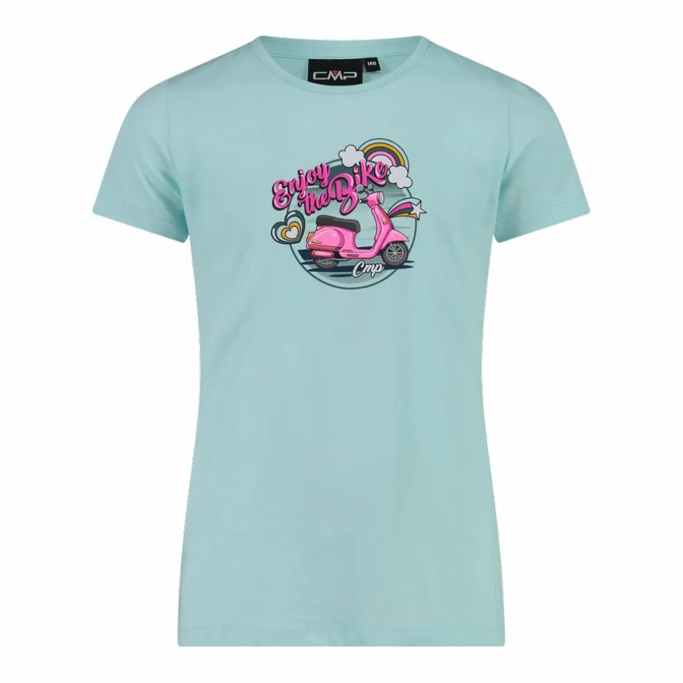 T-shirt da bambina in cotone biologico