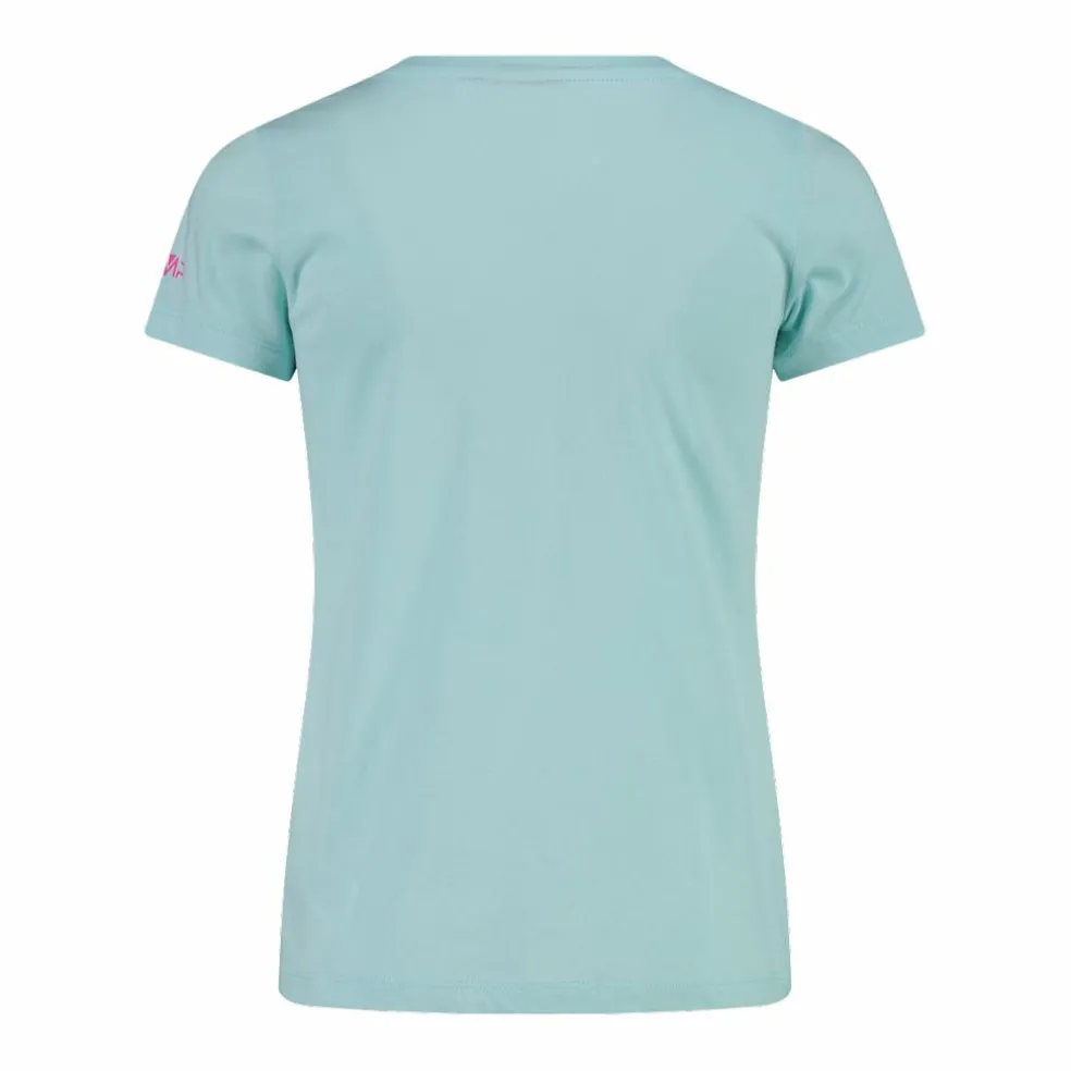 T-shirt da bambina in cotone biologico