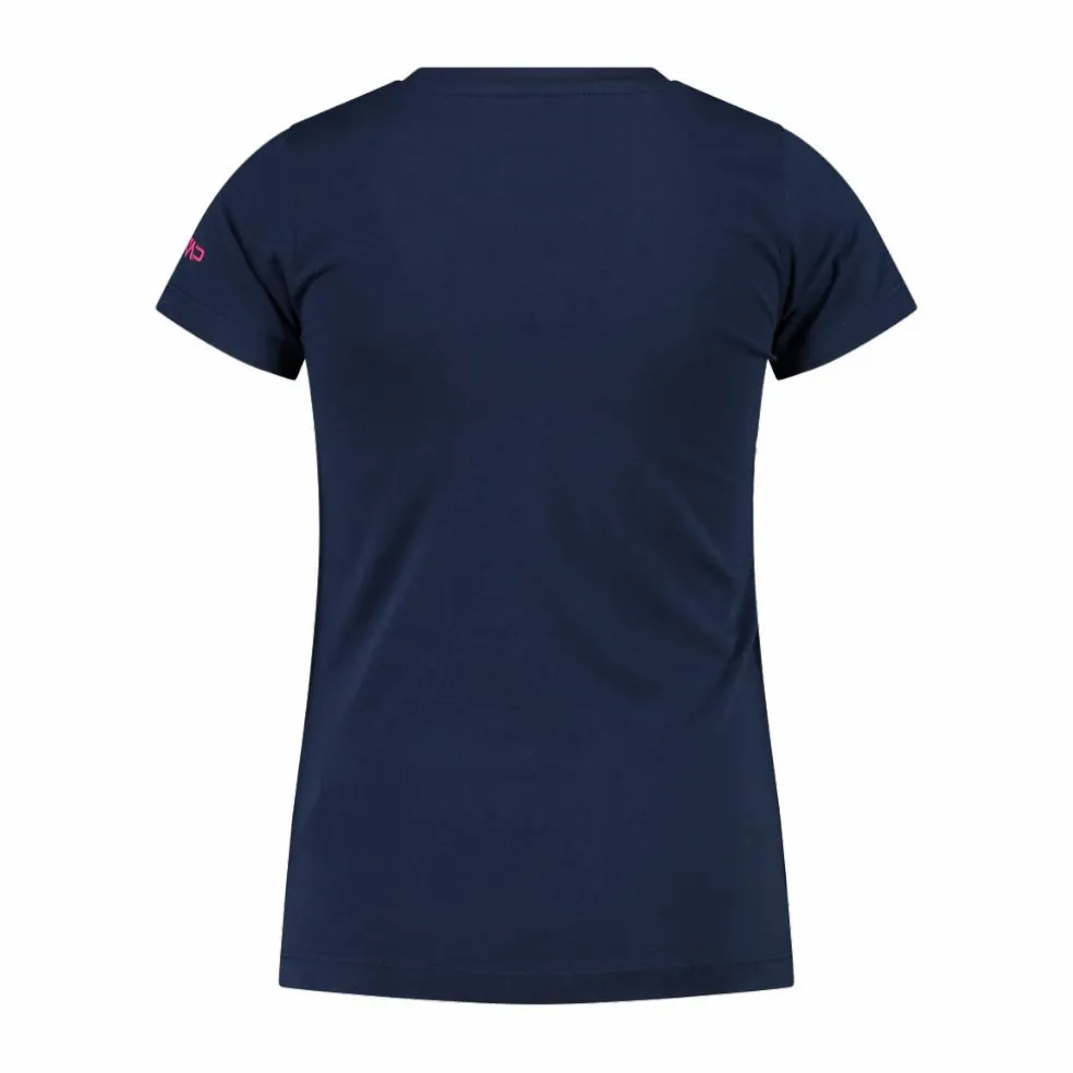 T-shirt da bambina in cotone biologico