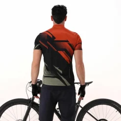 T-shirt da ciclismo da uomo con taschino sul retro