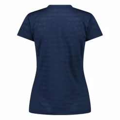 T-shirt donna con inserti in mesh orizzontali