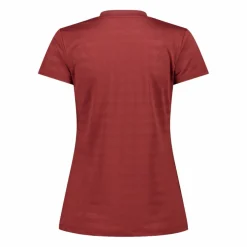 T-shirt donna con inserti in mesh orizzontali