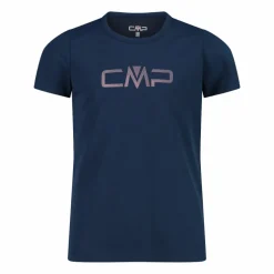 T-shirt girocollo con logo CMP da bambina