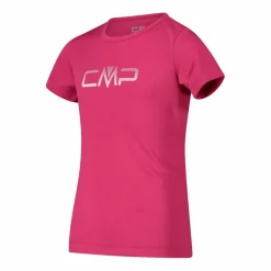 T-shirt girocollo con logo CMP da bambina