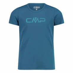 T-shirt girocollo con logo CMP da bambina