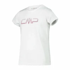 T-shirt girocollo con logo CMP da bambina