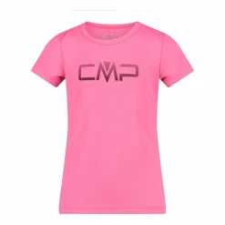 T-shirt girocollo con logo CMP da bambina