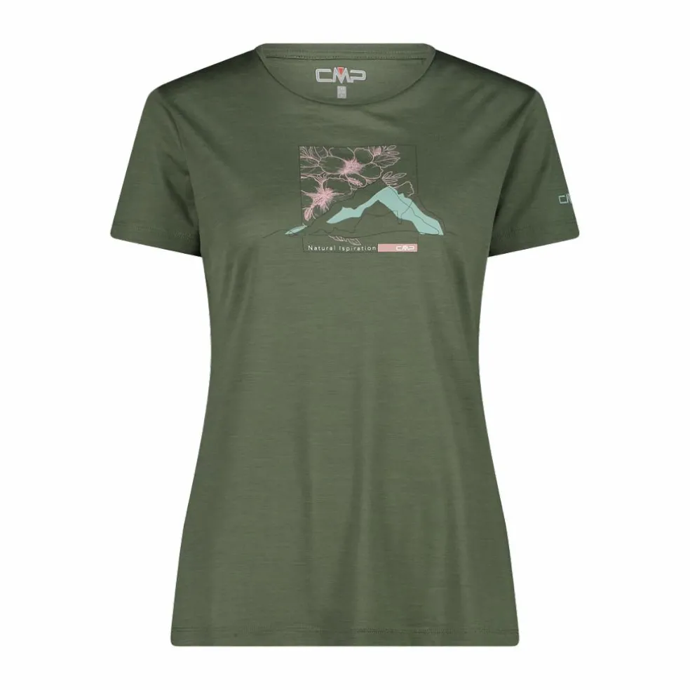 T-shirt in Performance Merino da donna