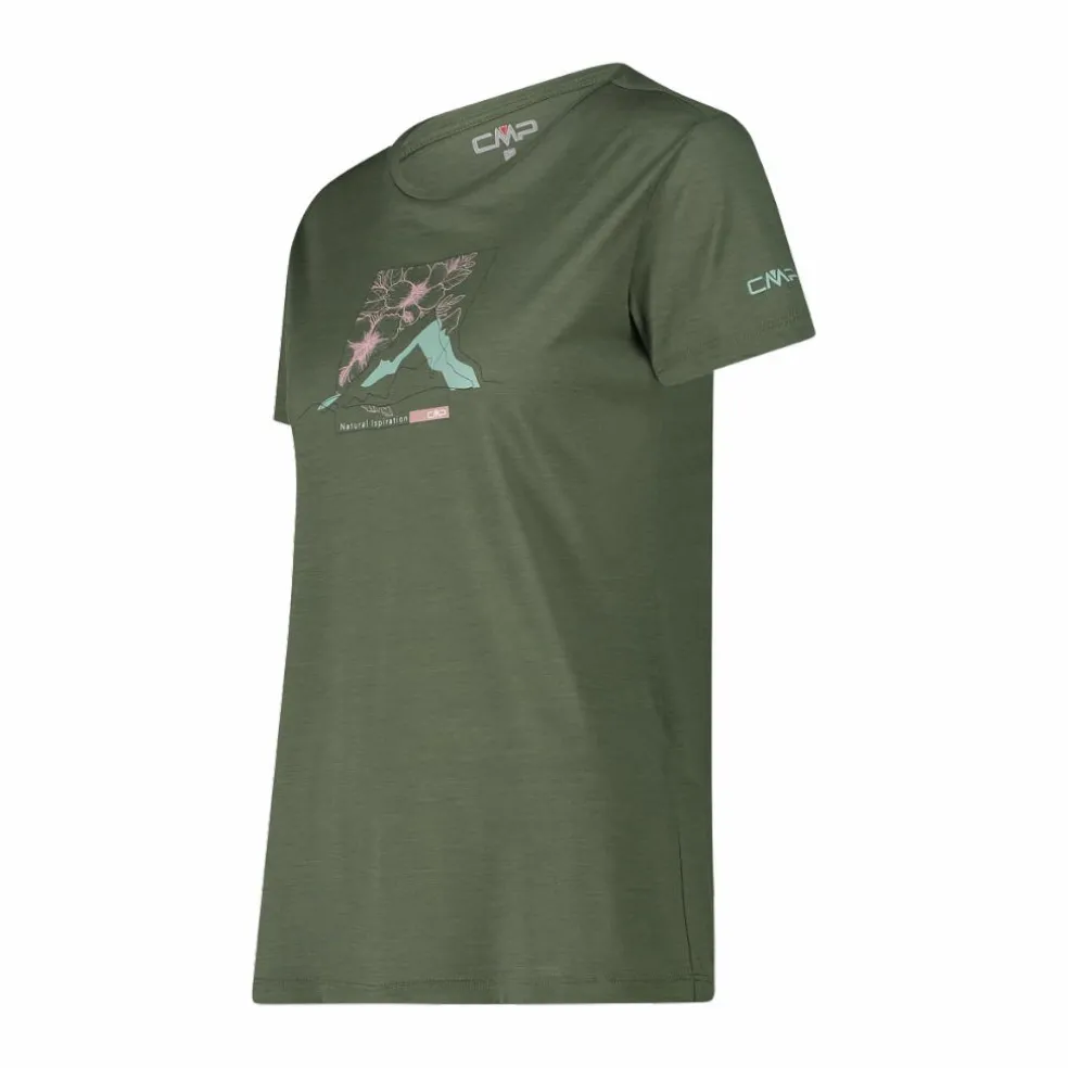 T-shirt in Performance Merino da donna