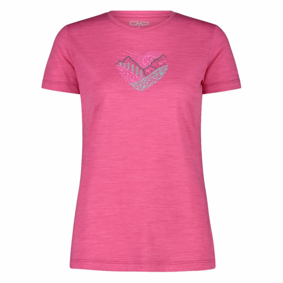 T-shirt in Performance Merino da donna
