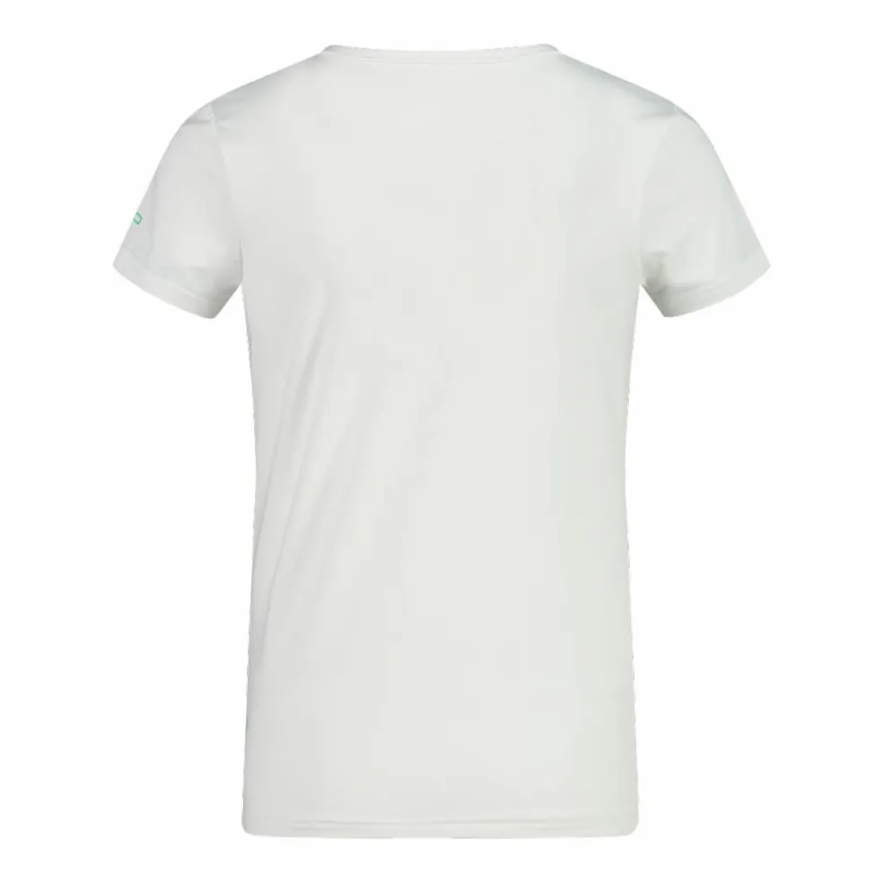 T-shirt in tessuto tecnico con stampa sul fronte da bambina