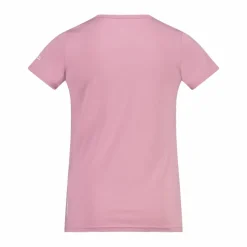 T-shirt in tessuto tecnico con stampa sul fronte da bambina
