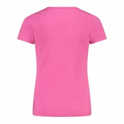 T-shirt in tessuto tecnico con stampa sul fronte da bambina