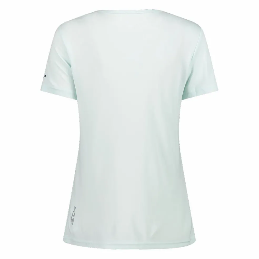 T-shirt piquet con stampa sul fronte da donna