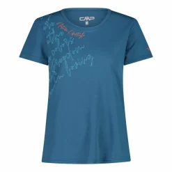 T-shirt piquet con stampa sul fronte da donna
