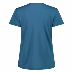 T-shirt piquet con stampa sul fronte da donna