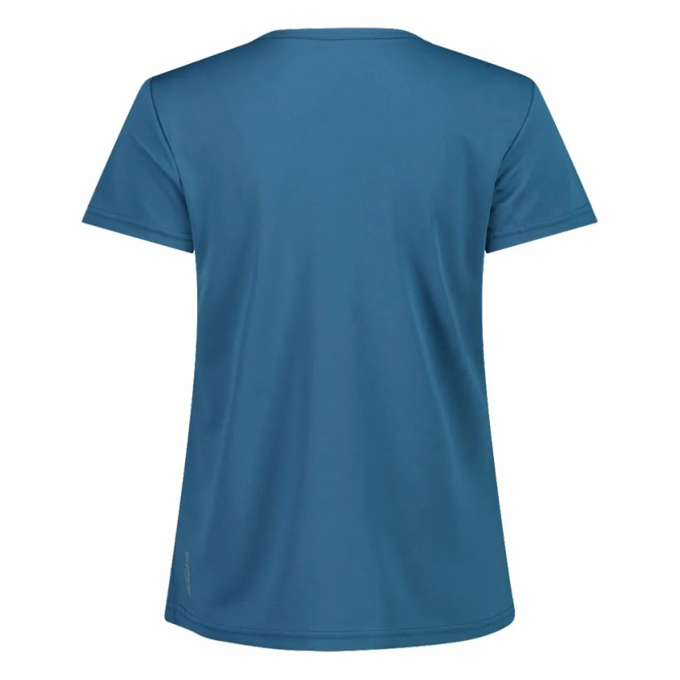 T-shirt piquet con stampa sul fronte da donna