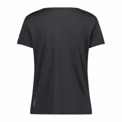T-shirt piquet con stampa sul fronte da donna